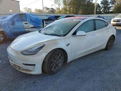 Salvage cars for sale at Gastonia, NC auction: 2018 Tesla Model 3