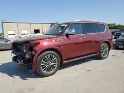 Salvage cars for sale at Wilmer, TX auction: 2020 Infiniti QX80 Luxe