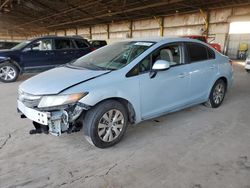 Salvage cars for sale at Phoenix, AZ auction: 2012 Honda Civic LX