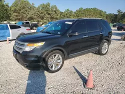 Salvage cars for sale at Houston, TX auction: 2015 Ford Explorer XLT