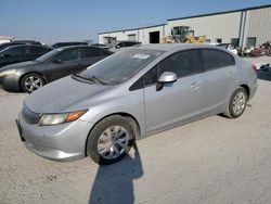 Honda Civic lx salvage cars for sale: 2012 Honda Civic LX