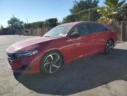 Salvage cars for sale from Copart San Martin, CA: 2022 Honda Accord Sport