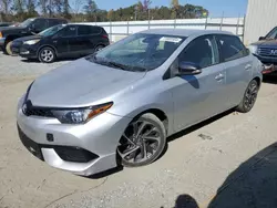 Vehiculos salvage en venta de Copart China Grove, NC: 2018 Toyota Corolla IM