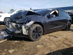 Salvage cars for sale at Woodhaven, MI auction: 2024 Tesla Model 3