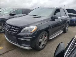 Mercedes-Benz salvage cars for sale: 2015 Mercedes-Benz ML 63 AMG