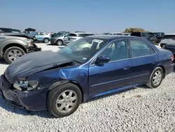 Salvage cars for sale at Taylor, TX auction: 2002 Honda Accord EX