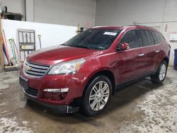 Salvage cars for sale from Copart Elgin, IL: 2015 Chevrolet Traverse LT