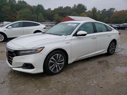 Salvage cars for sale at Mendon, MA auction: 2022 Honda Accord Hybrid EXL