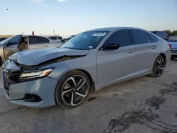 Honda salvage cars for sale: 2022 Honda Accord Sport