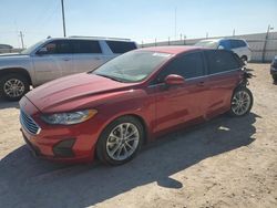 Salvage cars for sale at Andrews, TX auction: 2020 Ford Fusion SE