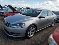 Volkswagen salvage cars for sale: 2012 Volkswagen Passat SE