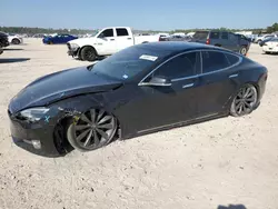 Salvage cars for sale at Houston, TX auction: 2017 Tesla Model S