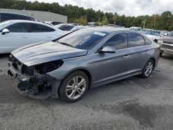 Salvage cars for sale at Exeter, RI auction: 2018 Hyundai Sonata Sport