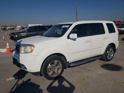 Salvage cars for sale at Grand Prairie, TX auction: 2013 Honda Pilot Exln