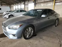 Salvage cars for sale at Phoenix, AZ auction: 2018 Infiniti Q50 Luxe