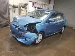 Salvage cars for sale at Elgin, IL auction: 2015 Mitsubishi Mirage DE