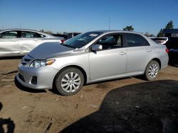 Salvage cars for sale at Woodhaven, MI auction: 2012 Toyota Corolla Base