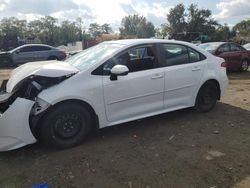 Toyota Corolla le salvage cars for sale: 2022 Toyota Corolla LE