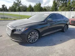 Flood-damaged cars for sale at auction: 2015 Hyundai Genesis 3.8L