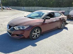 Salvage cars for sale at Savannah, GA auction: 2017 Nissan Maxima 3.5S