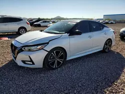 Nissan salvage cars for sale: 2020 Nissan Sentra SR