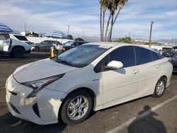 Salvage cars for sale from Copart Van Nuys, CA: 2016 Toyota Prius