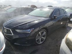 Acura Vehiculos salvage en venta: 2021 Acura TLX Advance