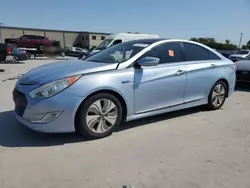 Salvage cars for sale at Wilmer, TX auction: 2013 Hyundai Sonata Hybrid