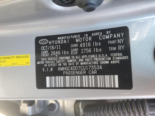 2012 Hyundai Genesis 3.8L