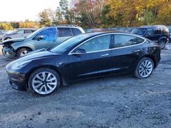 Salvage cars for sale at Candia, NH auction: 2018 Tesla Model 3