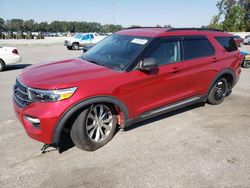 Salvage cars for sale at Dunn, NC auction: 2021 Ford Explorer XLT