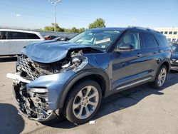 Salvage cars for sale at Littleton, CO auction: 2020 Ford Explorer Platinum