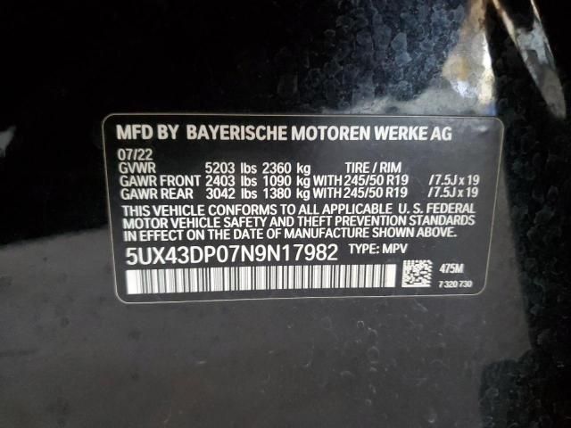 2022 BMW X3 SDRIVE30I