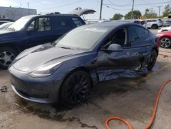 Salvage cars for sale at Chicago Heights, IL auction: 2022 Tesla Model 3