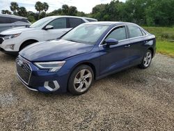 Salvage cars for sale at Riverview, FL auction: 2023 Audi A3 Premium