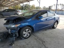 Salvage cars for sale from Copart Cartersville, GA: 2013 Honda Civic LX