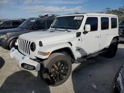 2021 Jeep Wrangler Unlimited Sahara 4XE en venta en Riverview, FL