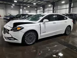 Salvage cars for sale at Ham Lake, MN auction: 2018 Ford Fusion TITANIUM/PLATINUM HEV