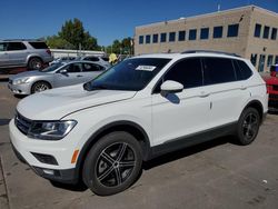 Volkswagen salvage cars for sale: 2019 Volkswagen Tiguan SE