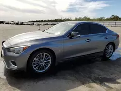 Carros salvage sin ofertas aún a la venta en subasta: 2018 Infiniti Q50 Luxe