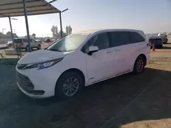 2021 Toyota Sienna LE en venta en San Diego, CA