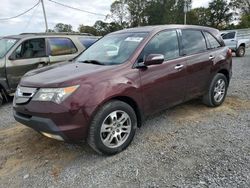 Salvage cars for sale at Gastonia, NC auction: 2008 Acura MDX