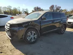 Toyota salvage cars for sale: 2018 Toyota Highlander LE