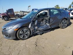 Salvage cars for sale at Woodhaven, MI auction: 2016 Honda Civic EX