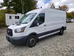 Salvage trucks for sale at West Warren, MA auction: 2017 Ford Transit T-350