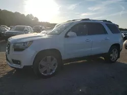 Salvage cars for sale at Mocksville, NC auction: 2017 GMC Acadia Limited SLT-2