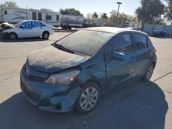 Salvage cars for sale at Sacramento, CA auction: 2012 Toyota Yaris