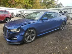 Salvage cars for sale at Center Rutland, VT auction: 2015 Audi S5 Premium Plus