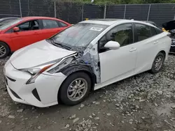 Salvage cars for sale at Waldorf, MD auction: 2017 Toyota Prius