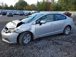 Salvage cars for sale at Portland, OR auction: 2014 Honda Civic LX